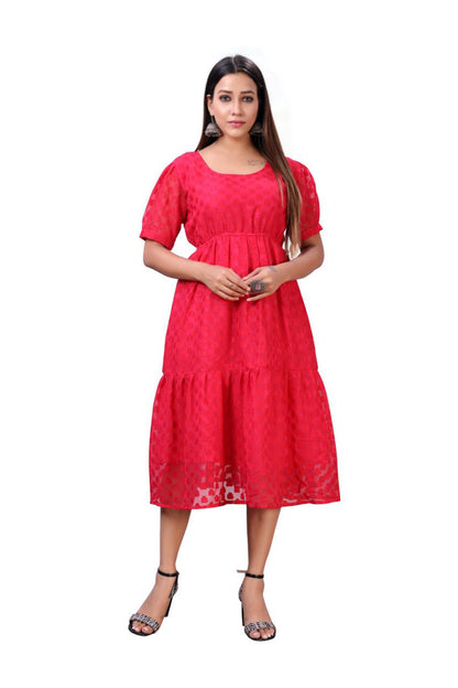 Rani pink Georgette dress