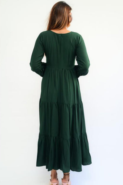 Dark Green Gown for woman