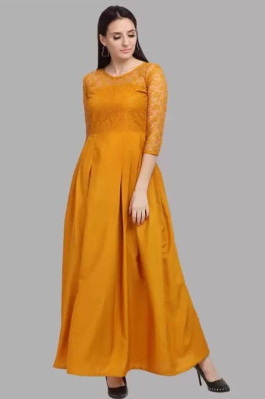 Yellow Fancy maxi dress