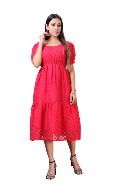 Rani pink Georgette dress