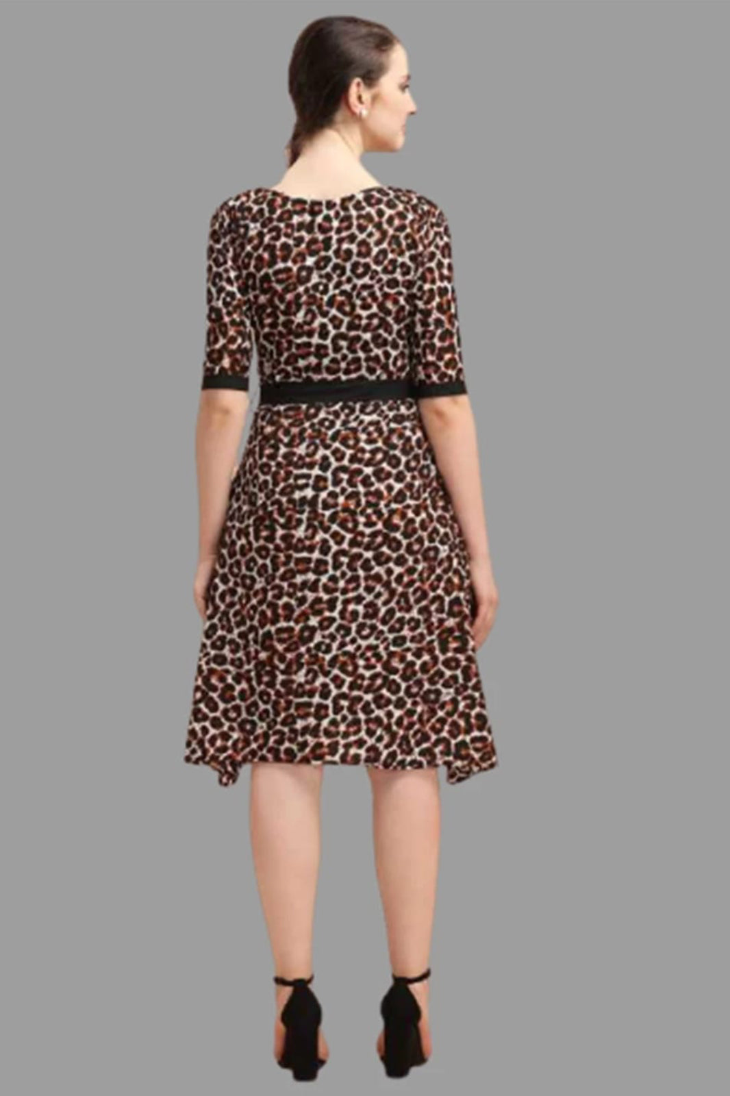 Leopard printed party wear