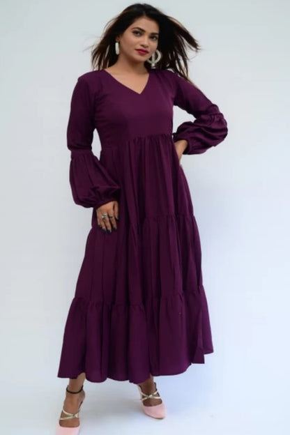 Deep Purple Gown for woman