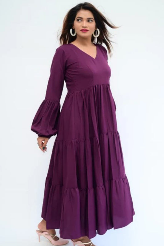 Deep Purple Gown for woman