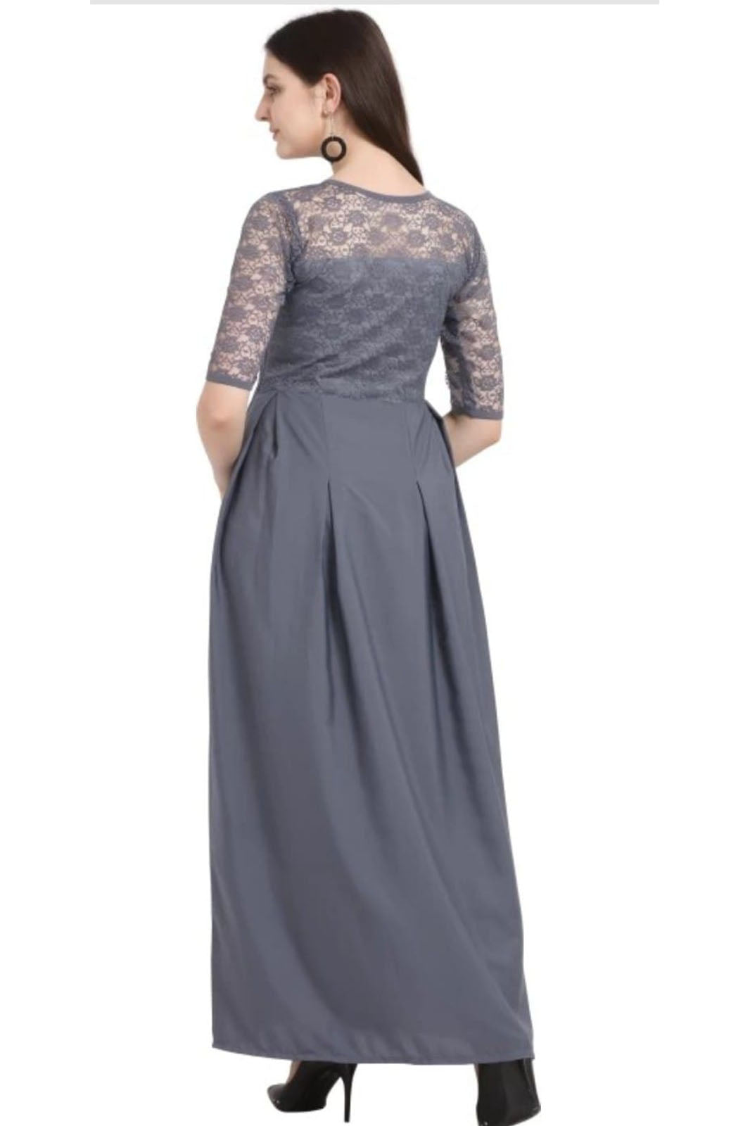 Grey Fancy maxi dress