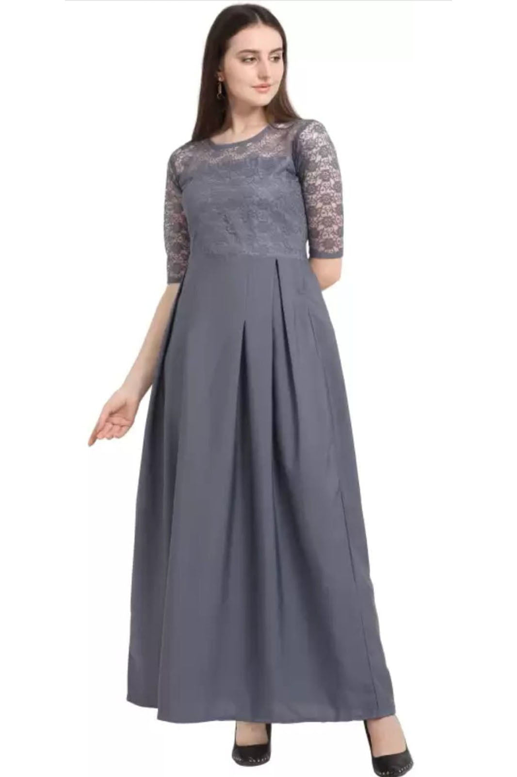 Grey Fancy maxi dress