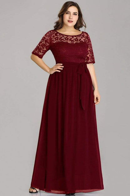 Maroon Fancy Georgette Long Gown