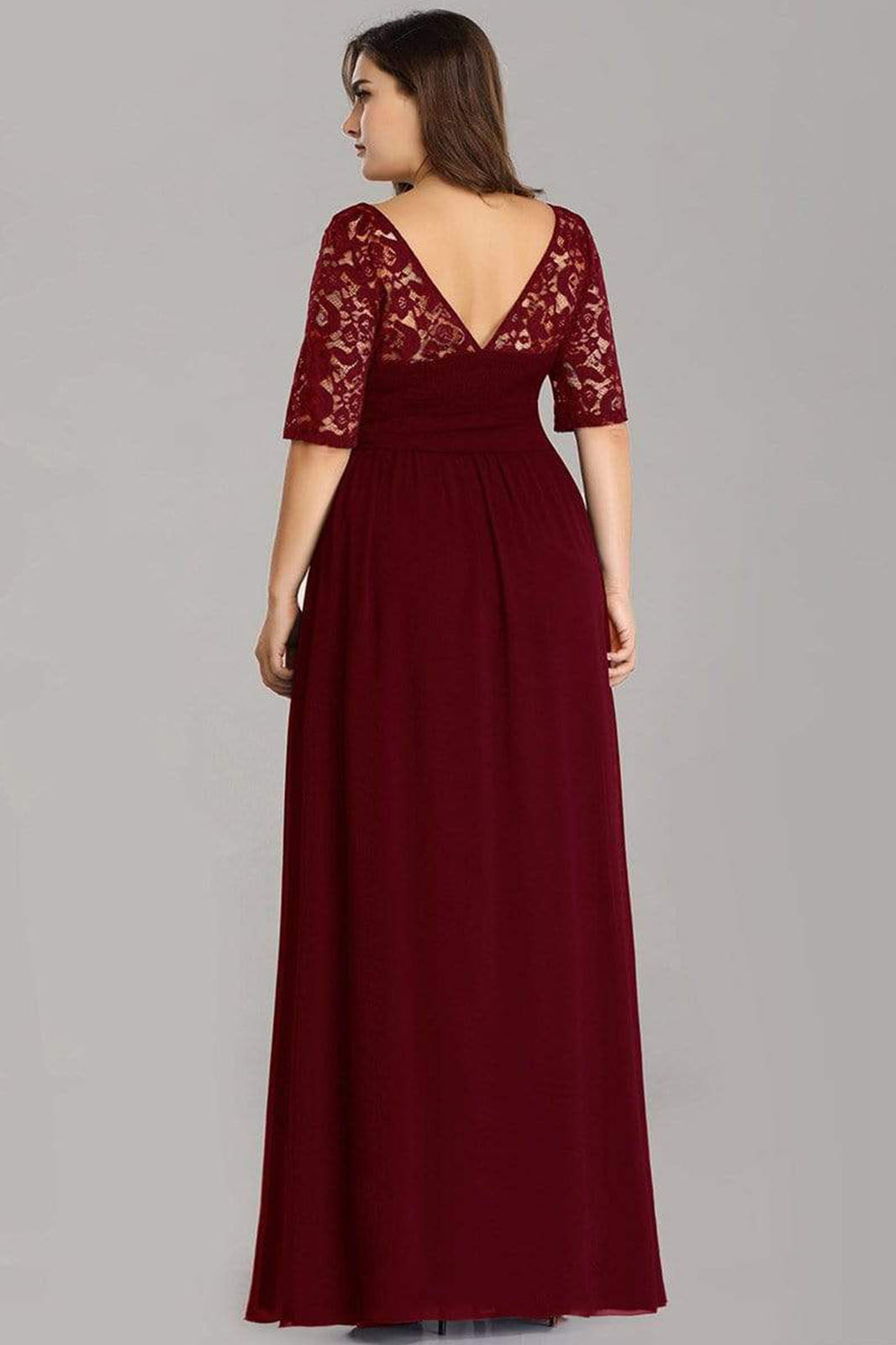 Maroon Fancy Georgette Long Gown