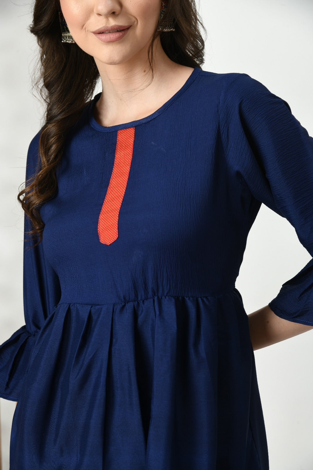 Blue Long Tops & Tunics